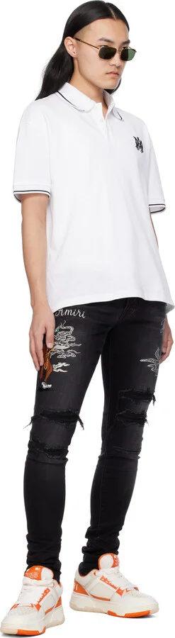 AMIRI White & Yellow MA-1 Sneakers - Image 5