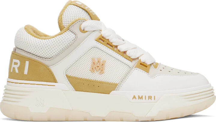 AMIRI White & Yellow MA-1 Sneakers
