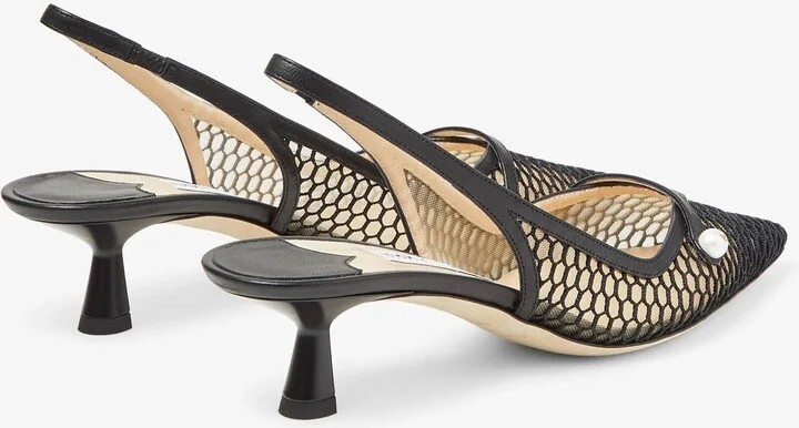 Amita 45 Slingback Pumps in Mesh - Image 2