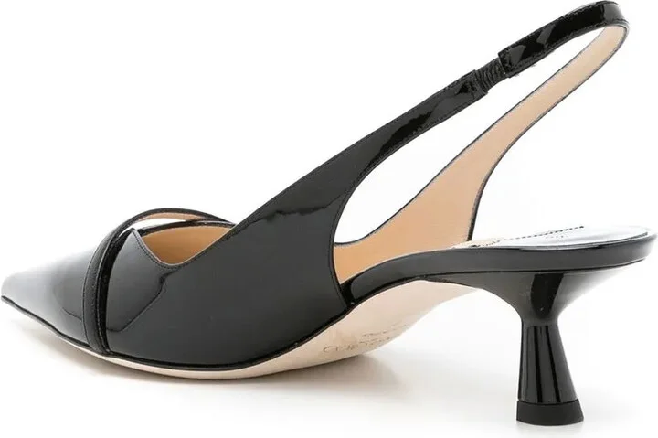 Amita 65mm leather pumps - Image 3