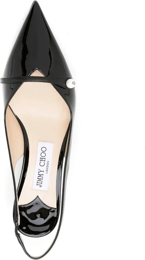 Amita 65mm leather pumps - Image 4