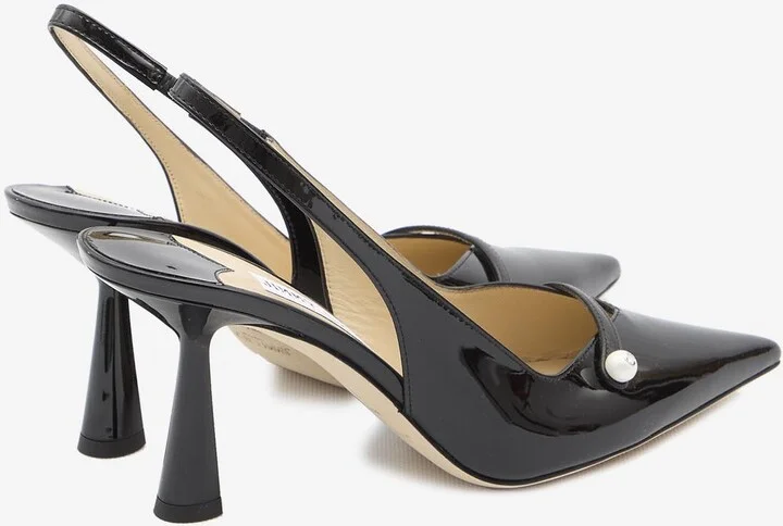 Amita 85 Patent Leather Slingback Pumps - Image 2