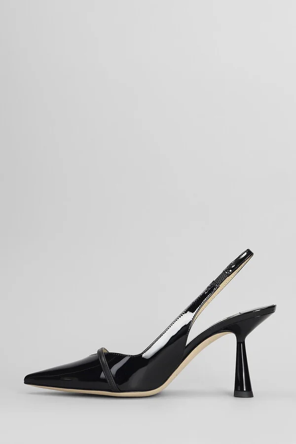 Amita 85 Pumps In Black Patent Leather - Image 3