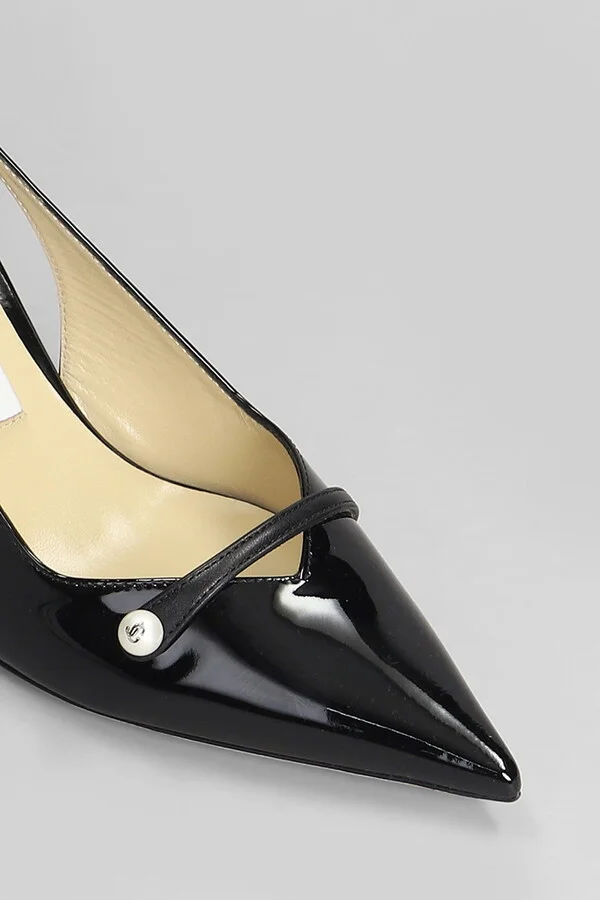 Amita 85 Pumps In Black Patent Leather - Image 5