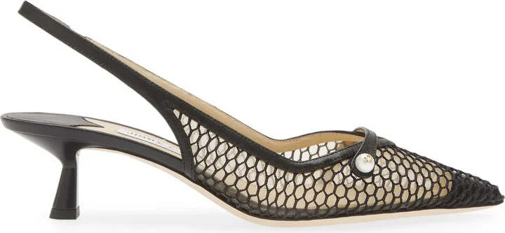 Amita Kitten Heel Pointed Toe Slingback Pump - Image 3
