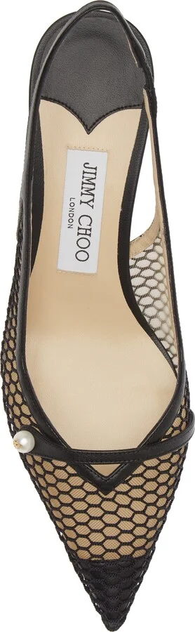 Amita Kitten Heel Pointed Toe Slingback Pump - Image 5