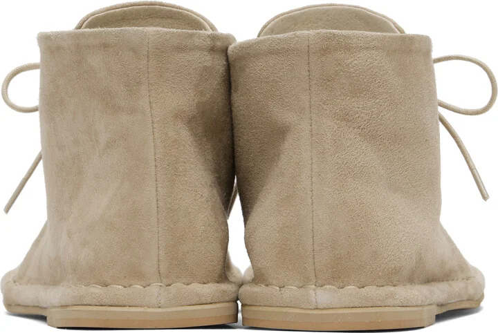 AMOMENTO Beige Suede Desert Boots - Image 2