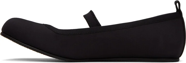 AMOMENTO Black Cutout Mary Jane Loafers - Image 3