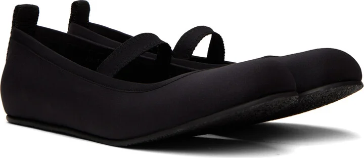 AMOMENTO Black Cutout Mary Jane Loafers - Image 4