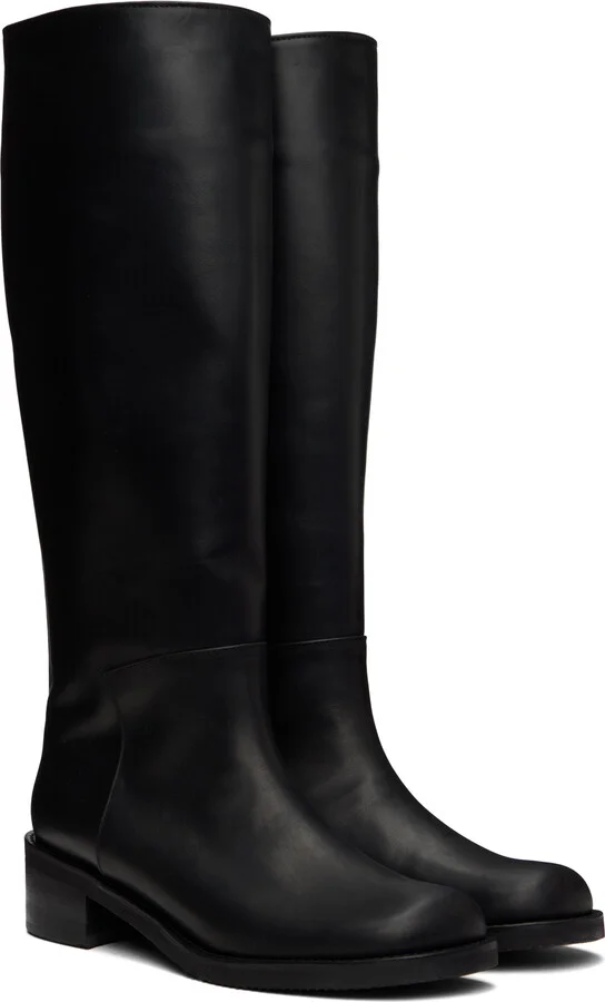 AMOMENTO Black Long Boots - Image 4