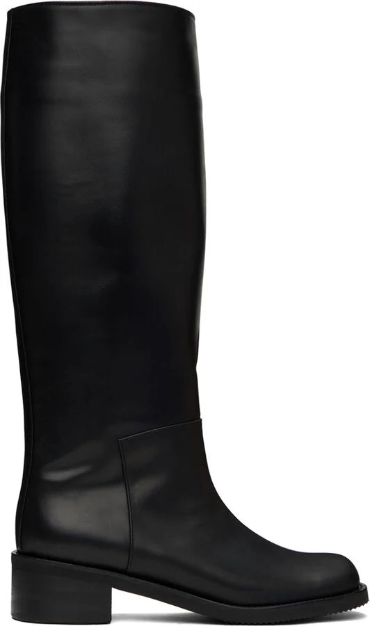 AMOMENTO Black Long Boots