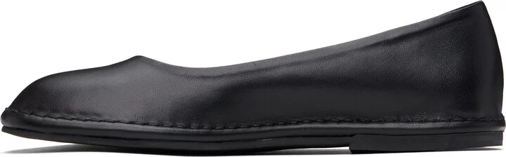 AMOMENTO Black Rounded Slip-On Loafers - Image 3