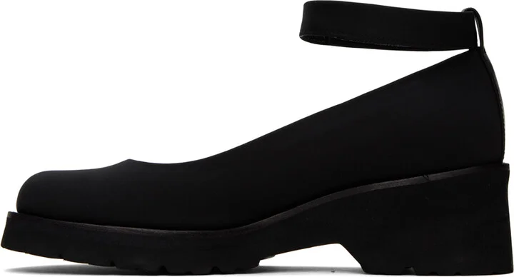 AMOMENTO Black Strap Loafers - Image 3