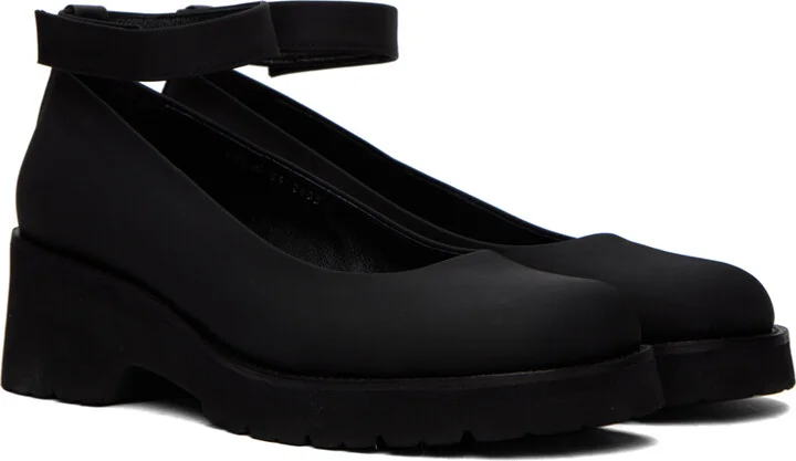 AMOMENTO Black Strap Loafers - Image 4
