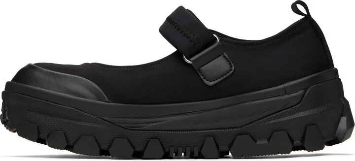 AMOMENTO Black Vibram Mary Jane Ballerina Flats - Image 3