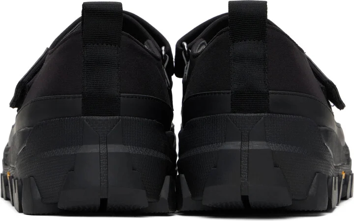 AMOMENTO Black Vibram Mary Jane Ballerina Flats - Image 2