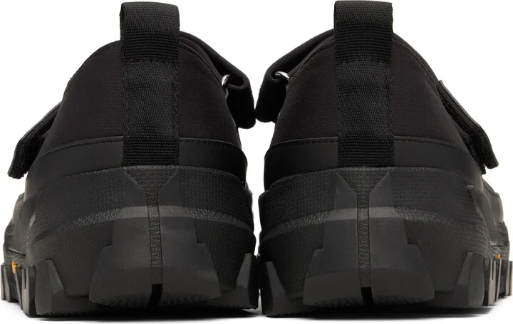 AMOMENTO Black Vibram Mary Jane Loafers - Image 2