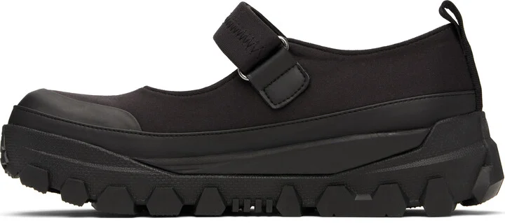 AMOMENTO Black Vibram Mary Jane Loafers - Image 3