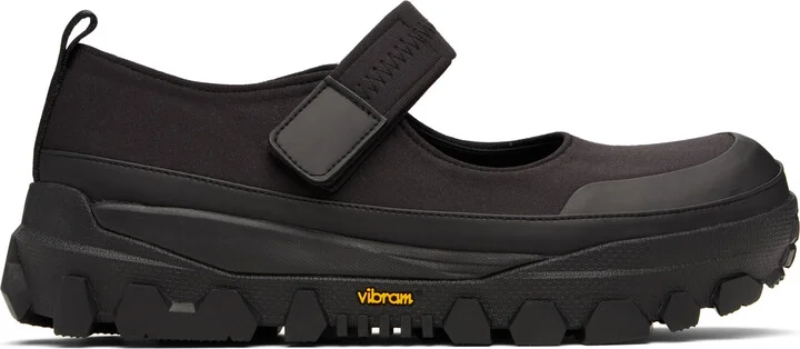 AMOMENTO Black Vibram Mary Jane Loafers