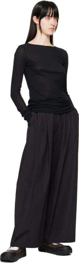 AMOMENTO Brown & Black Vibram Mary Jane Ballerina Flats - Image 5
