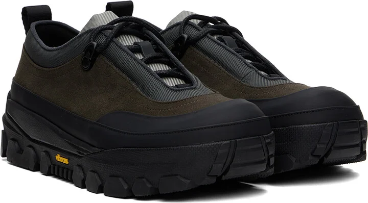 AMOMENTO Brown & Black Vibram Sneakers - Image 4