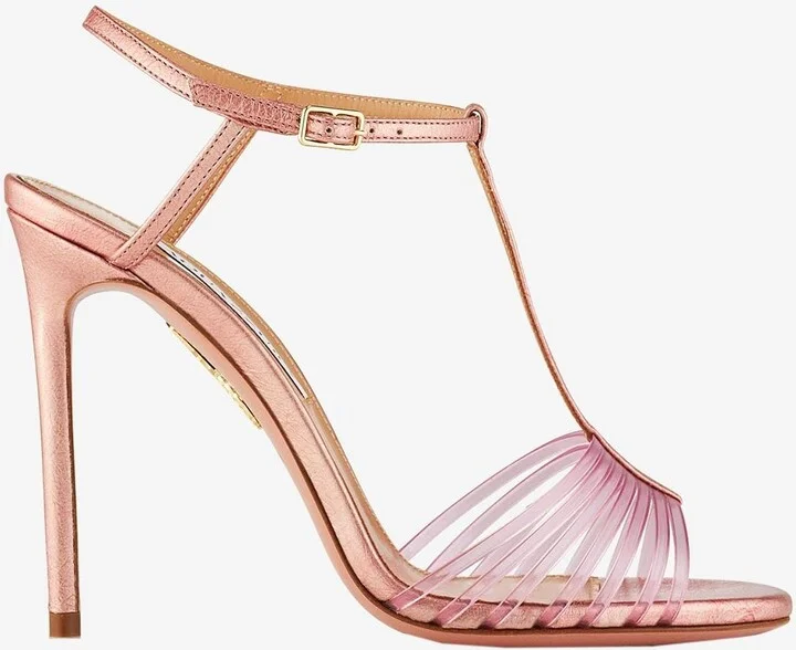 Amore Mio 105 Sandals in Nappa Leather and PVC