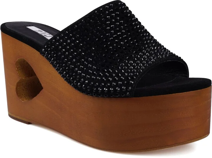 Amore Platform Wedge Slide Sandal