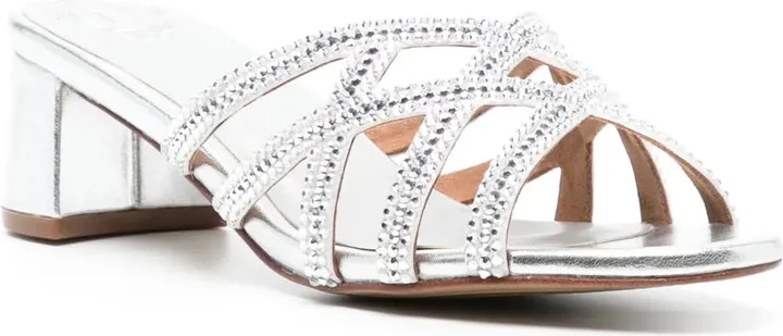 Amos 50mm crystal-embellished mules - Image 2