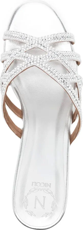 Amos 50mm crystal-embellished mules - Image 4