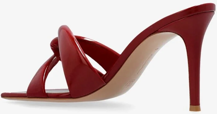 Amour 85 Glossy Leather Mules - Image 2