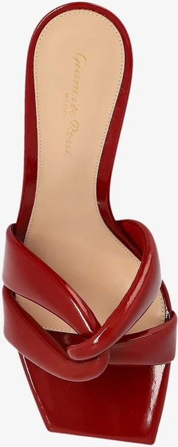 Amour 85 Glossy Leather Mules - Image 3