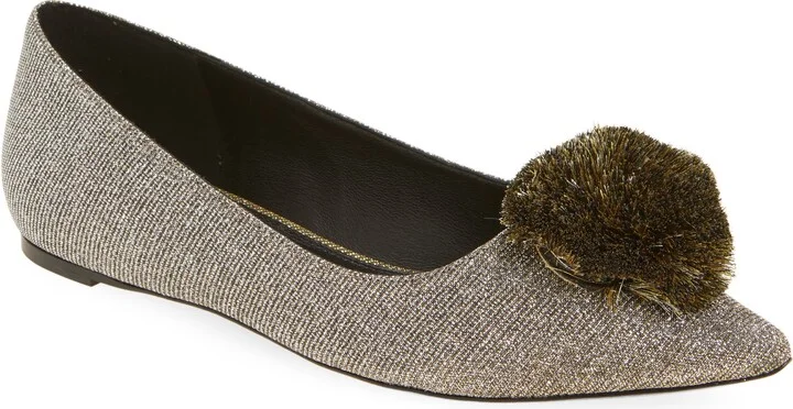 Amour Pompom Flat