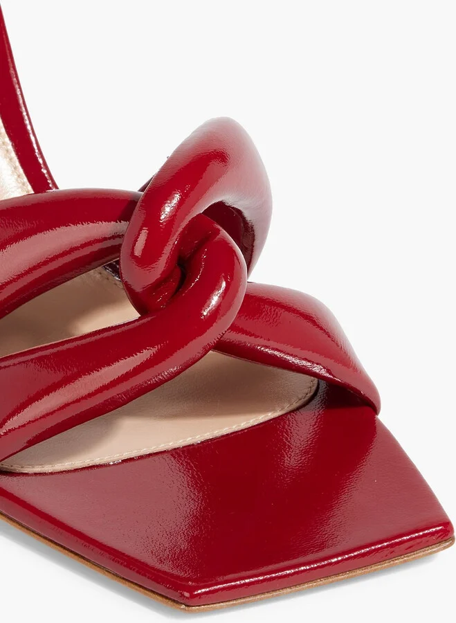 Amour twisted patent-leather mules - Image 4