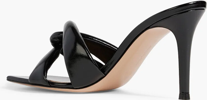 Amour twisted patent-leather mules - Image 6