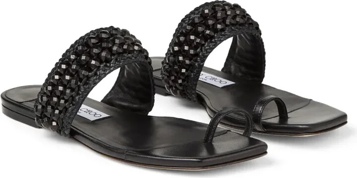Amoure beaded flat sandals - Image 2