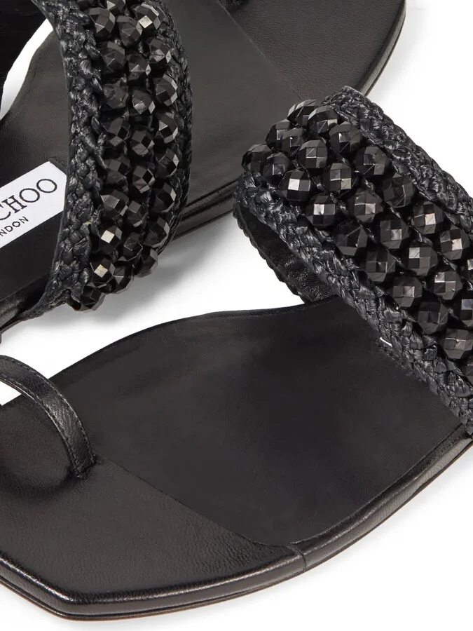 Amoure beaded flat sandals - Image 5