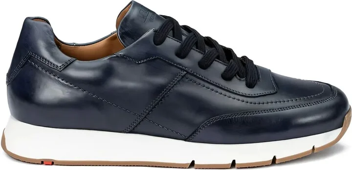 Amsterdam leather lace-up sneakers