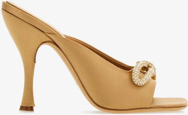 Amy 105 Bow-Embellished Mules