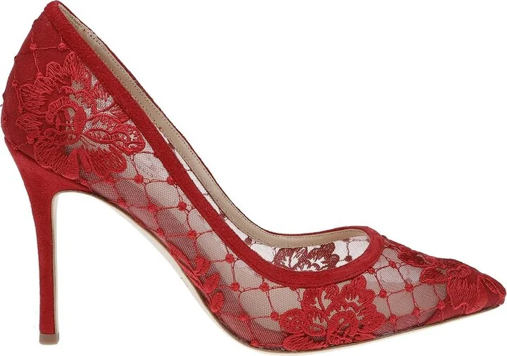 Anais Lace & Suede Pump