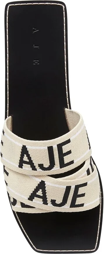 Anais Logo Slide In Colour Black/Natural Size 35 - Image 4