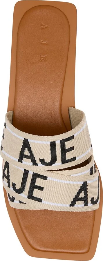 Anais Logo Slide In Colour Tan/Natural Size 36 - Image 4
