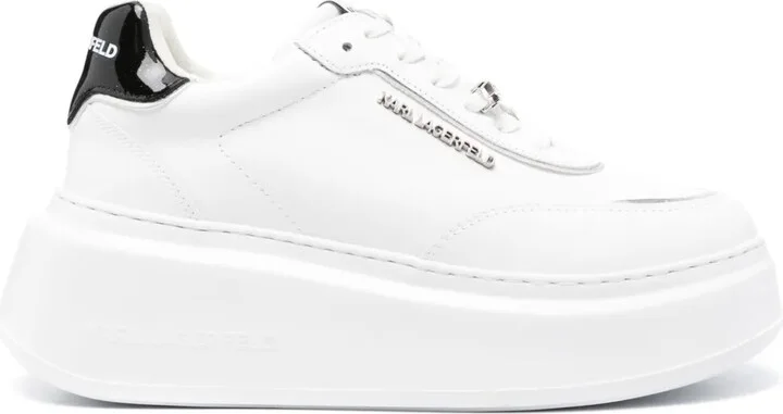 Anakapri Brooch leather sneakers