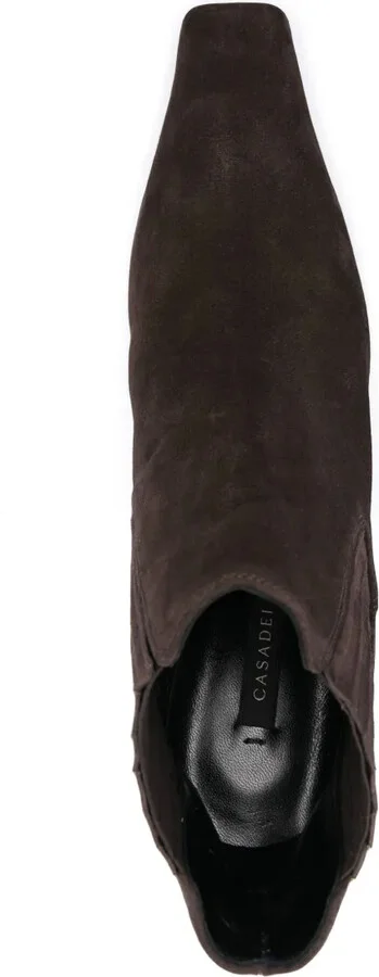 Anastasia 100mm Western-style suede boots - Image 4