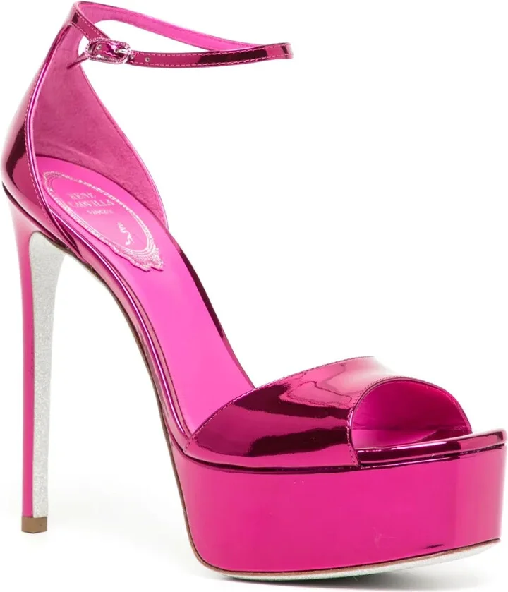 Anastasia 130mm metallic platform sandals - Image 2