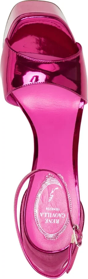 Anastasia 130mm metallic platform sandals - Image 4
