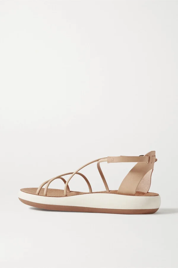 Ancient Greek Sandals - Anastasia Leather Sandals - Neutrals - Image 3