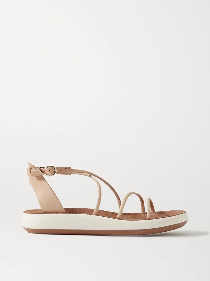 Ancient Greek Sandals - Anastasia Leather Sandals - Neutrals