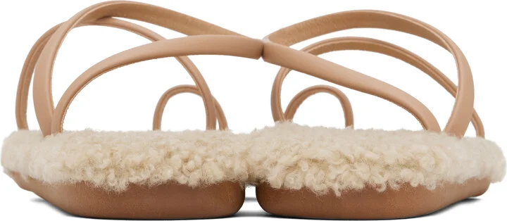 Ancient Greek Sandals Beige Eleftheria Sandals - Image 2