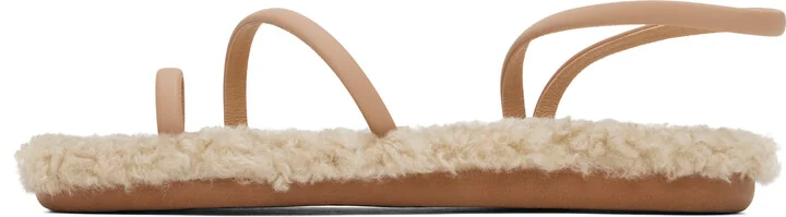 Ancient Greek Sandals Beige Eleftheria Sandals - Image 3