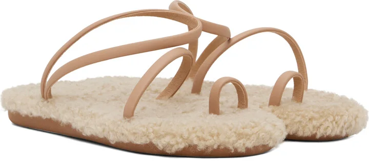 Ancient Greek Sandals Beige Eleftheria Sandals - Image 4